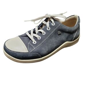 Finn Comfort Soho Navy Leather Lace-up Shoes Sneakers Size 36